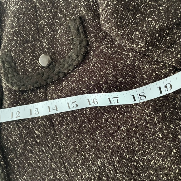 Modus Art Channel type black & white tweed jacket with braided edge detailing M - Picture 6 of 9